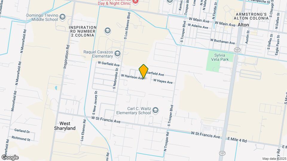 1208 W Harrison Ave Mapa y Detalles de la Ubicación