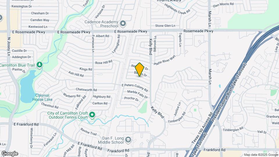 3314 Sam Rayburn Run Mapa y Detalles de la Ubicación