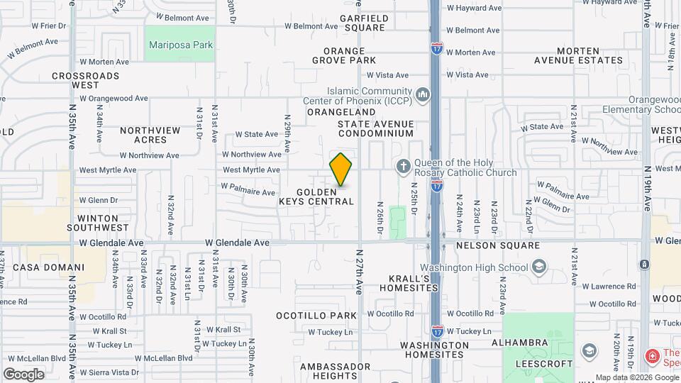 7111 N 27th Ln Map and Location Details