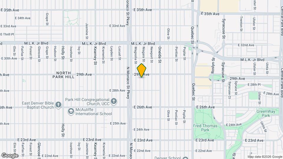 2865 Niagara St Mapa y Detalles de la Ubicación