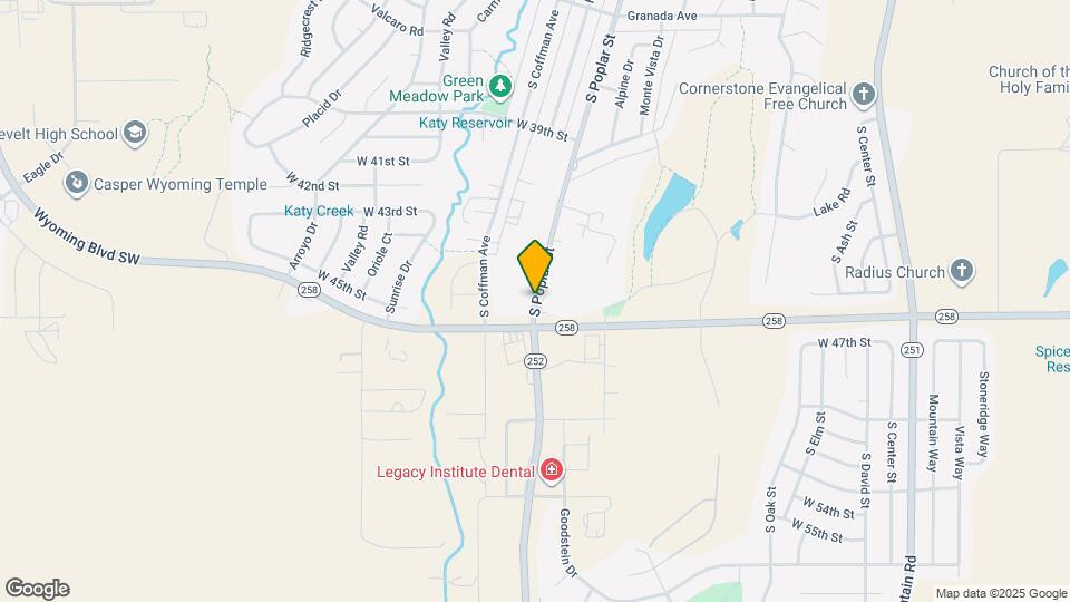 4500 S Poplar St Map and Location Details