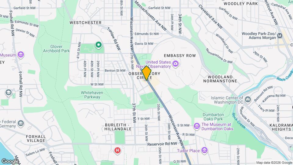 Define Glover Mapa y Detalles de la Ubicación