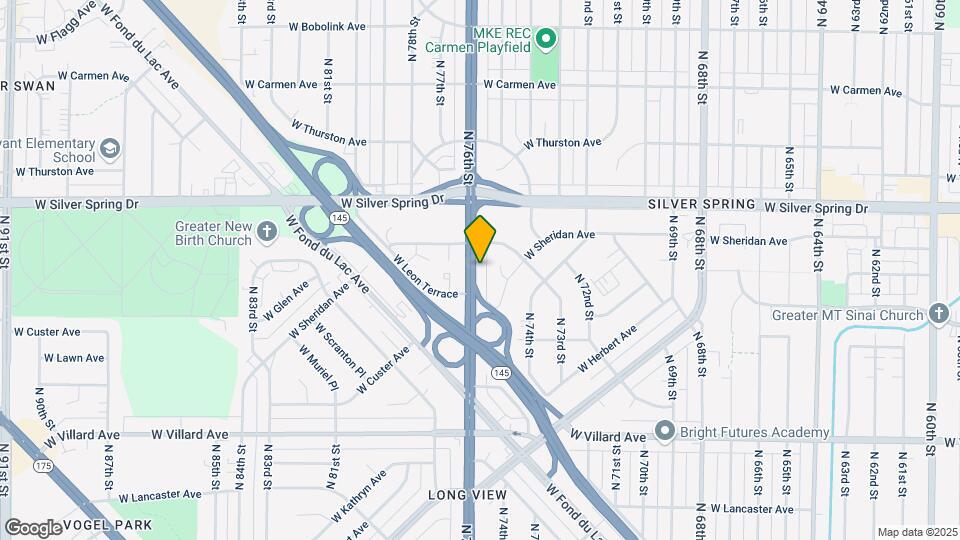 5506 N 76th St Map and Location Details