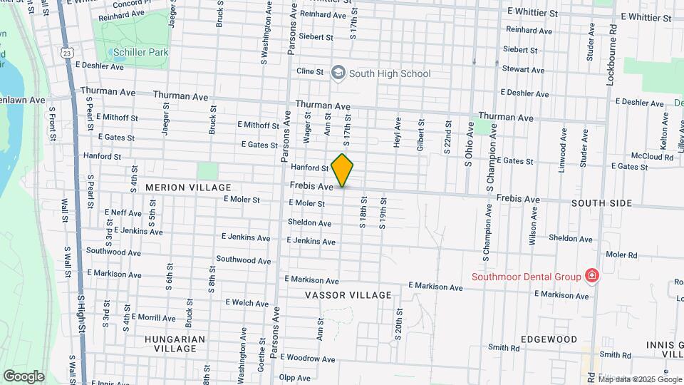 587-591 Frebis Ave Mapa y Detalles de la Ubicación