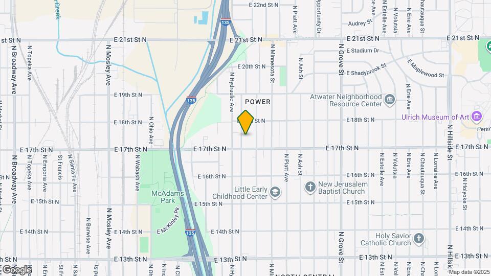 1822 N Kansas Ave Map and Location Details