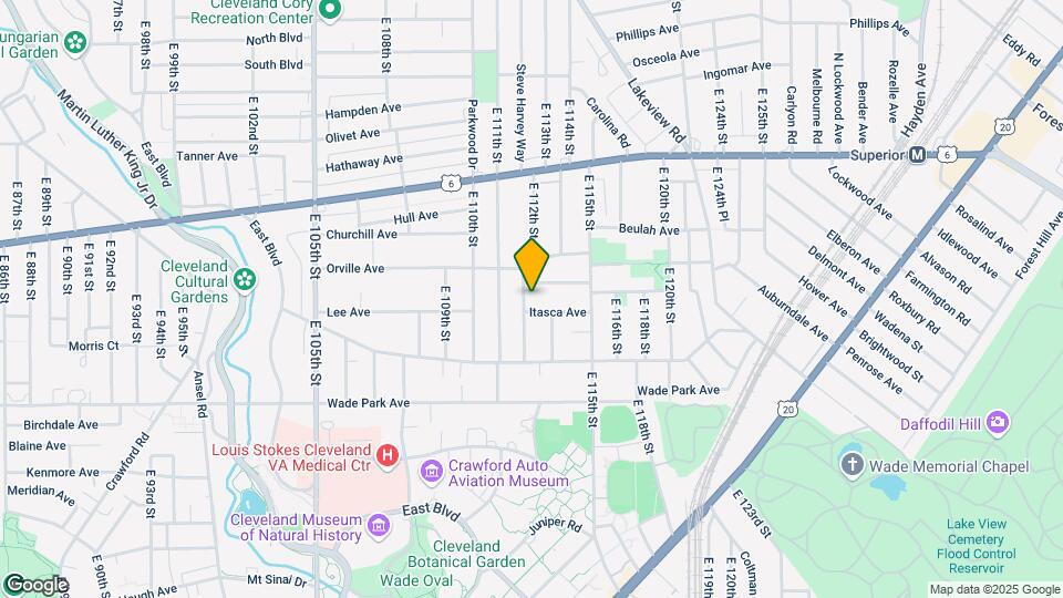 1433 E 112th St Mapa y Detalles de la Ubicación