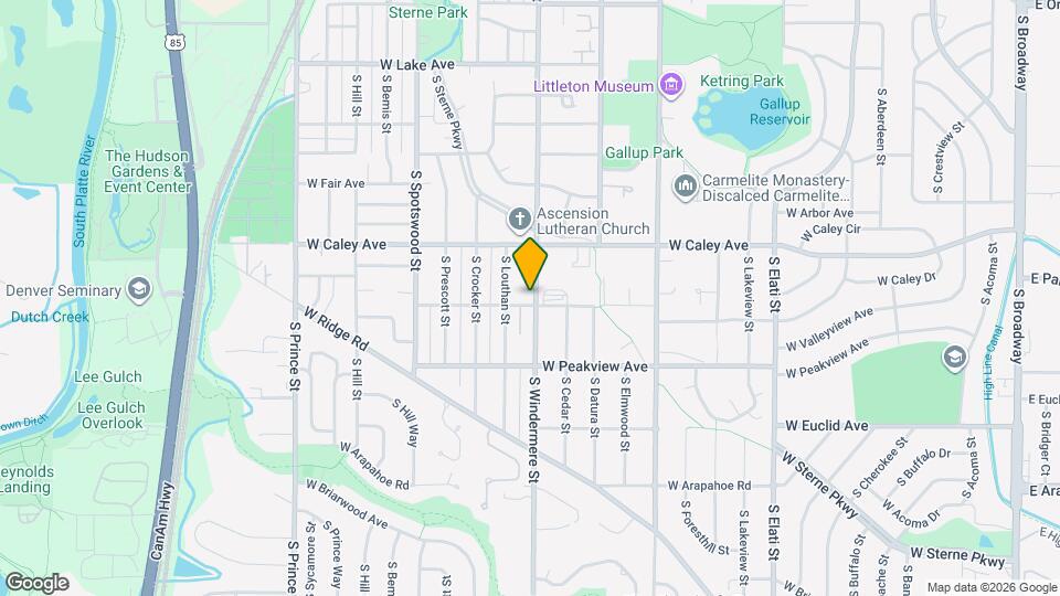 6399 S Windermere St Map and Location Details