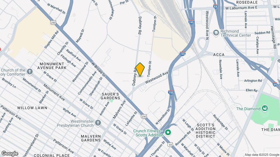 1901 Dabney Rd Map and Location Details