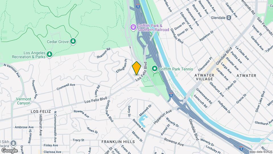 3663 Los Feliz Blvd Map and Location Details