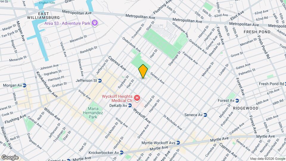 1738 Dekalb Ave, Unit 2R Map and Location Details