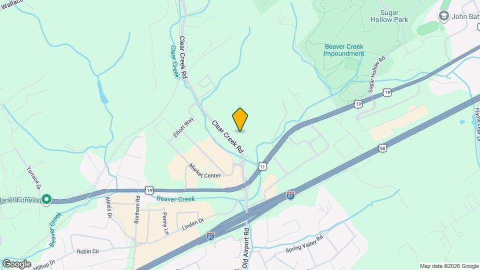 21535 Clear Creek Rd Map and Location Details