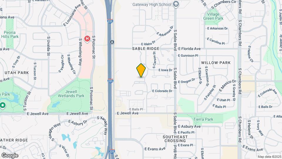 1681 S Blackhawk Way Map and Location Details