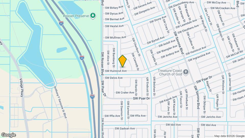 1571 SW Hunnicut Ave Map and Location Details