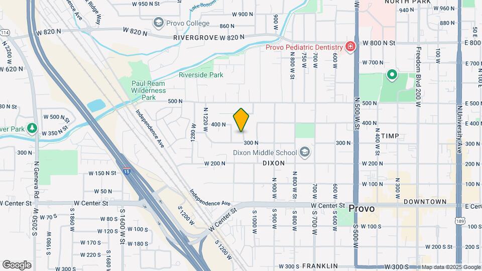 329 N 1060 W St Map and Location Details
