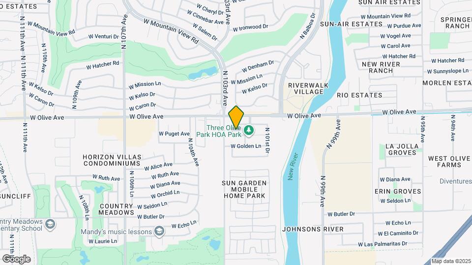 10250 W Townley Ave Map and Location Details