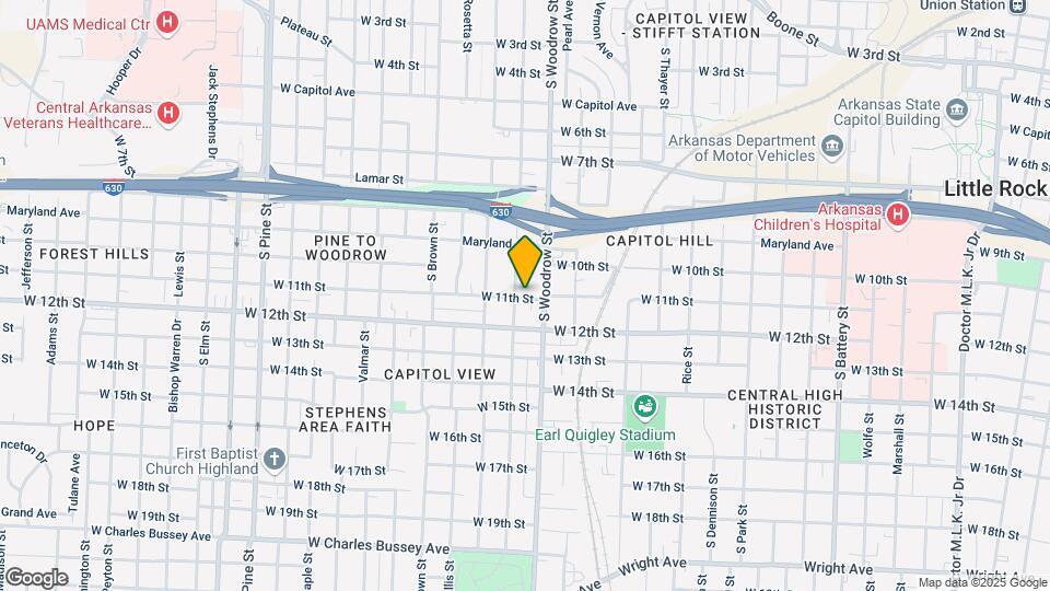 1023 S Booker St Map and Location Details