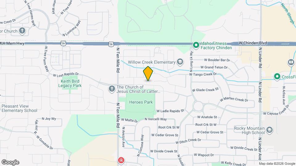2856 W Lost Rapids Dr Map and Location Details