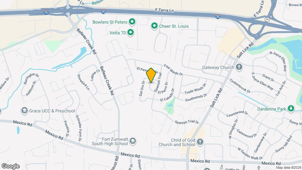 110 El Perro Dr Map and Location Details