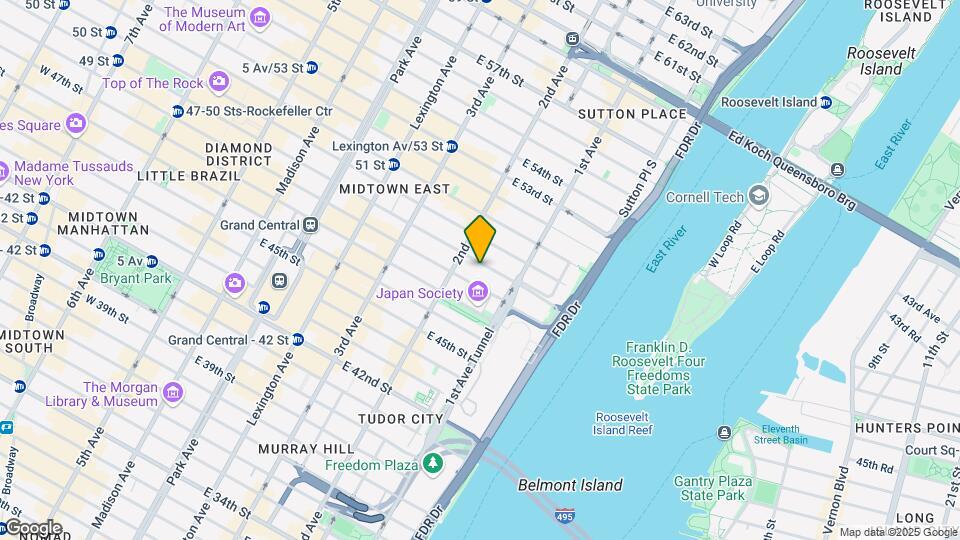 316 E 49th St Mapa y Detalles de la Ubicación