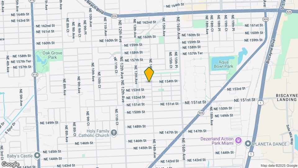 1390 NE 154th St Map and Location Details