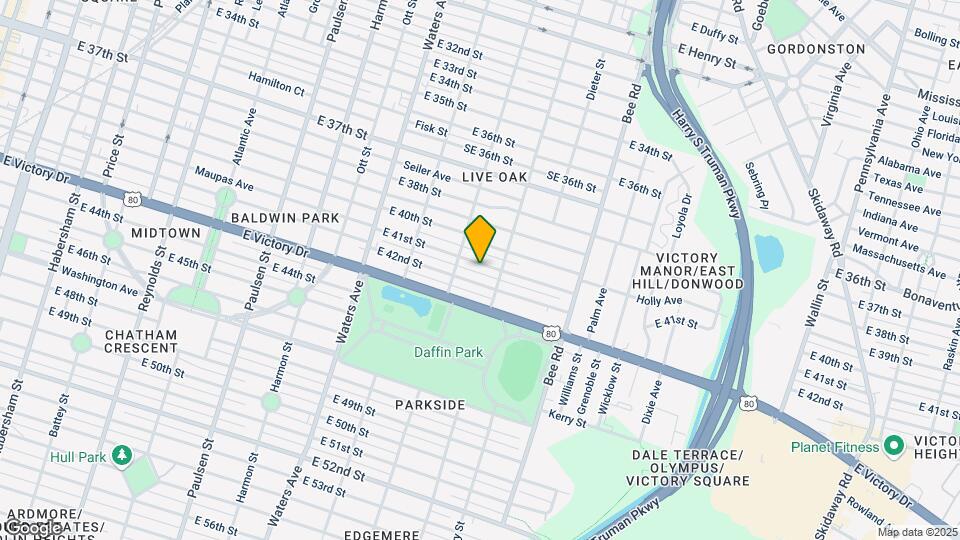 1319 E 41st St Map and Location Details