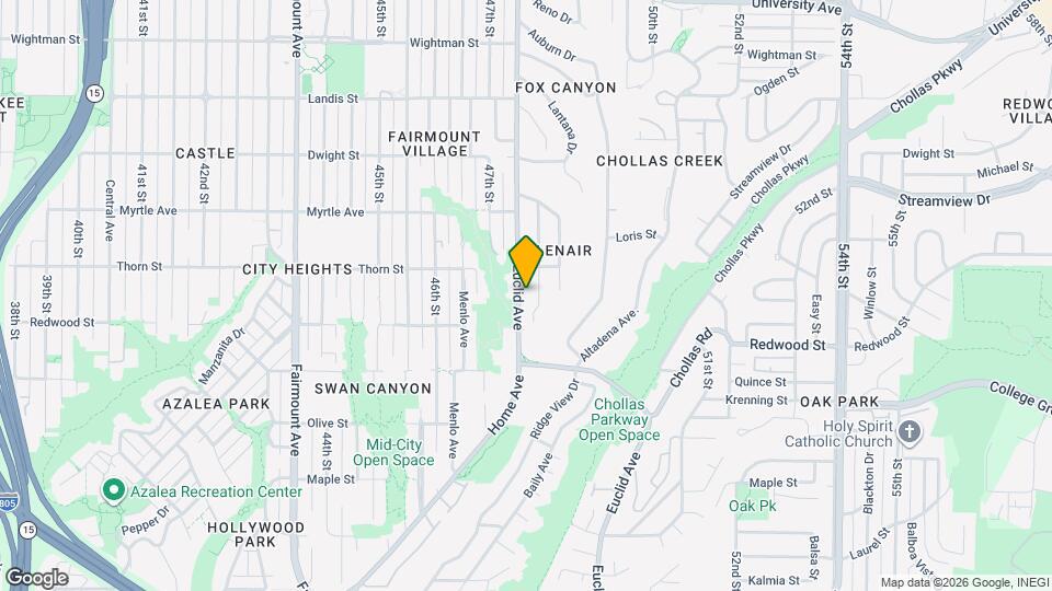 3211 Euclid Ave Map and Location Details