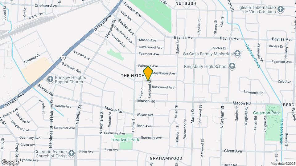 1201 Leawood St Map and Location Details