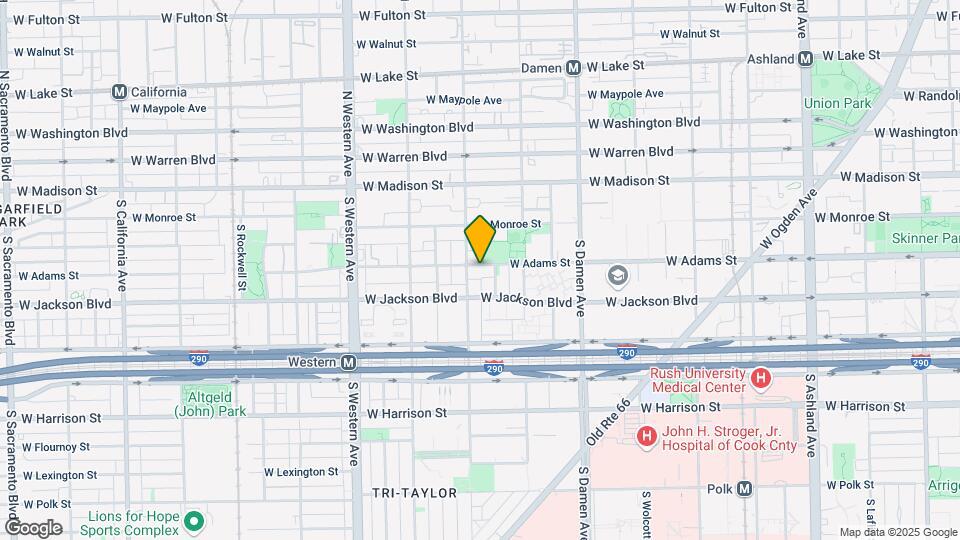 2159 W Adams St Map and Location Details