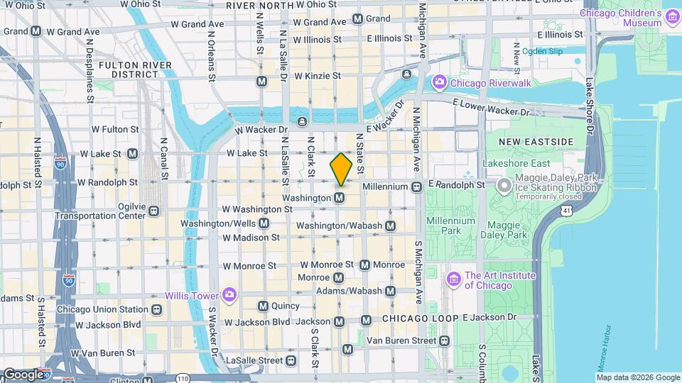 37 W Randolph St Map and Location Details