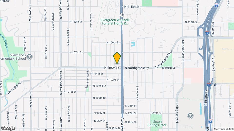 10506 Whitman Ave N Mapa y Detalles de la Ubicación