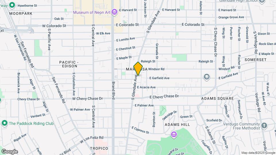 828 S Glendale Ave Map and Location Details
