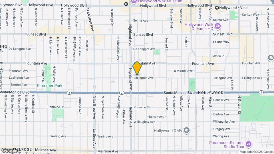 1201 N McCadden Pl Map and Location Details