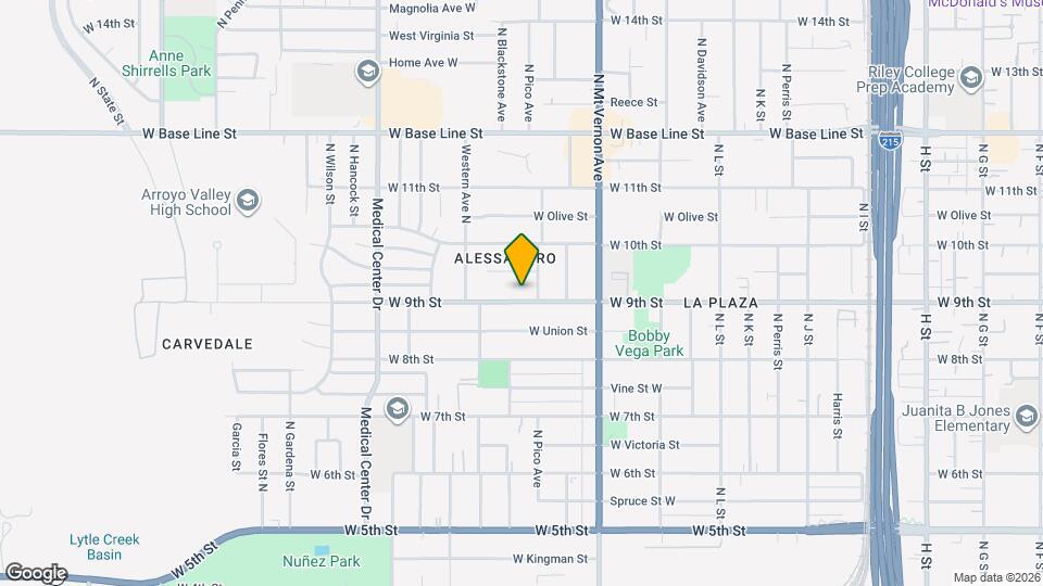 1432 W 9th St Map and Location Details