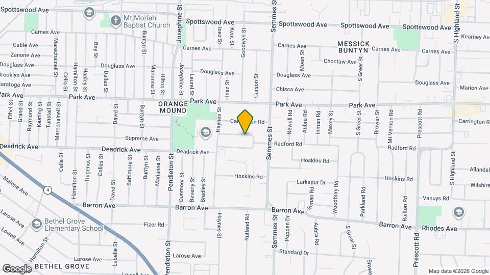 2977 N Radford Rd Map and Location Details