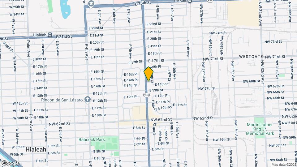 1421 E 8th Ave Map and Location Details