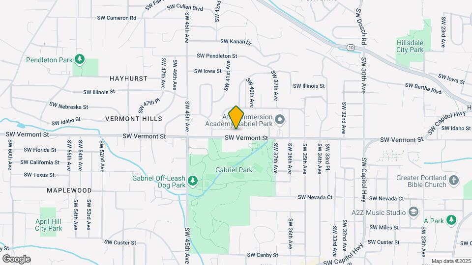 4019 SW Vermont St Map and Location Details