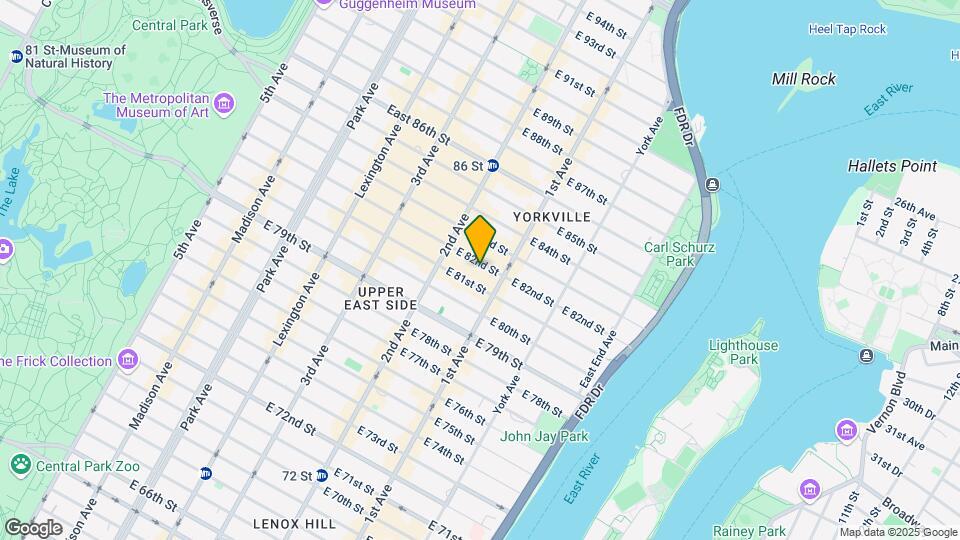 336 E 82nd St Mapa y Detalles de la Ubicación