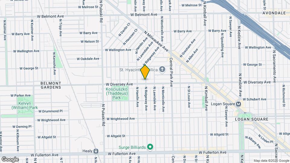 3734 W. Diversey Ave. Map and Location Details