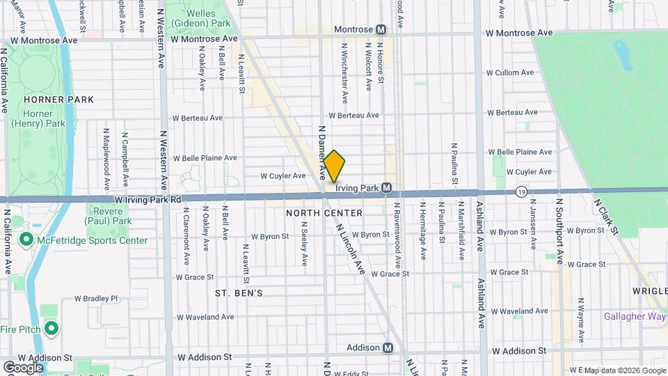1942 W Irving Park Rd Map and Location Details