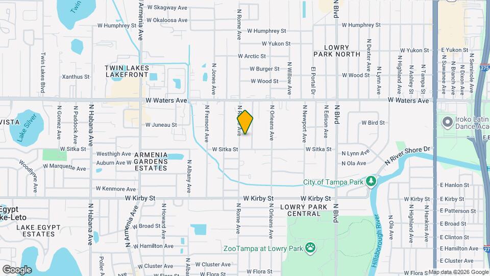 8113 N Rome Ave Map and Location Details