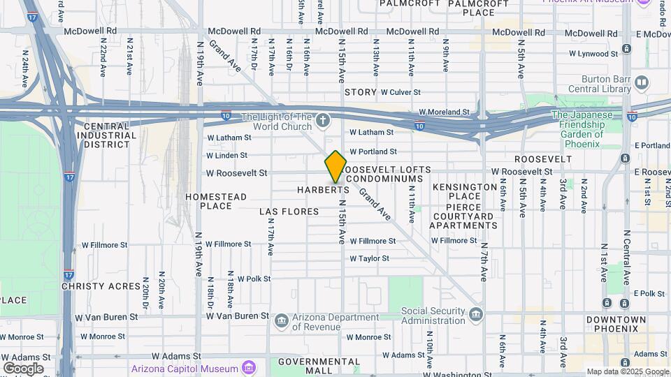 1510 W Garfield St Map and Location Details