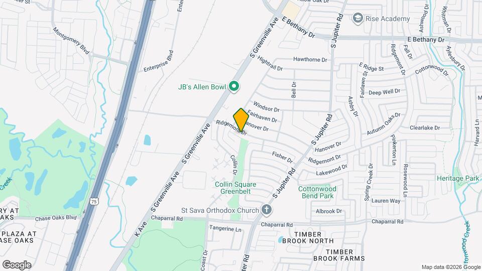 516 Ridgemont Dr Mapa y Detalles de la Ubicación