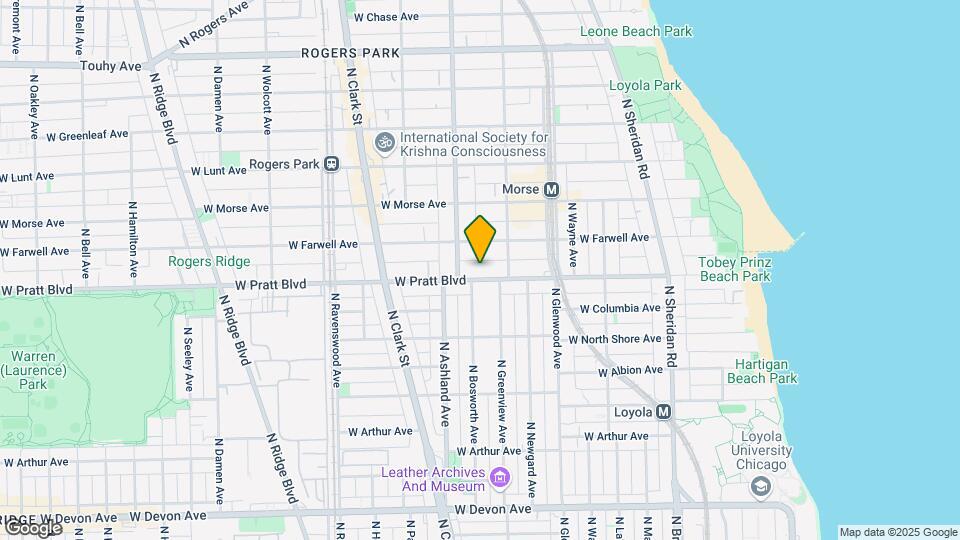 1528 W Pratt Blvd Map and Location Details