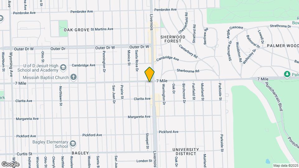 19031 Livernois Map and Location Details