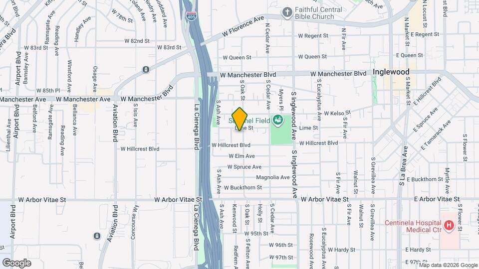 513 S Oak St Map and Location Details