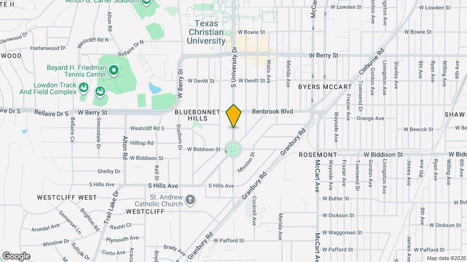 3417 S University Dr Map and Location Details