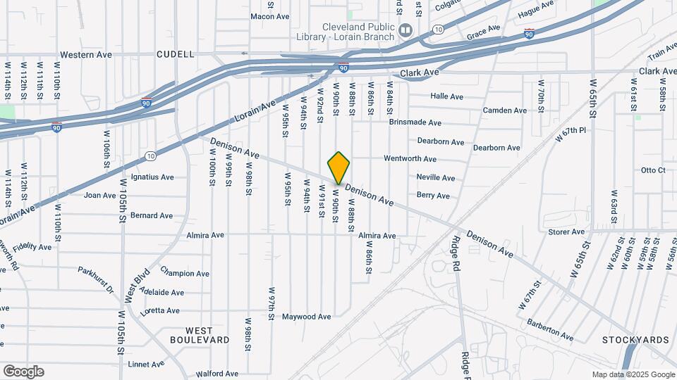 8911 Denison Ave Map and Location Details