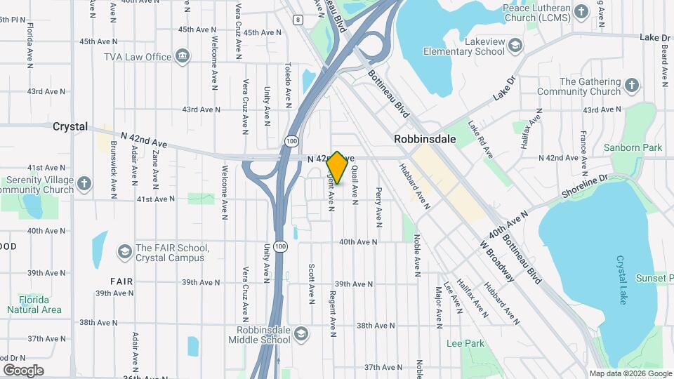 4108 Regent Ave N Map and Location Details