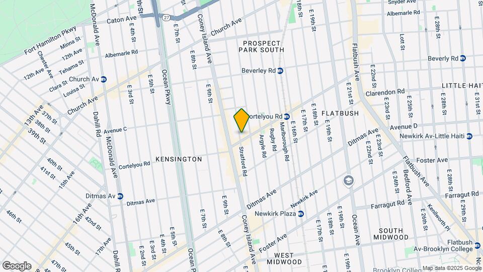 1101 Cortelyou Rd Map and Location Details