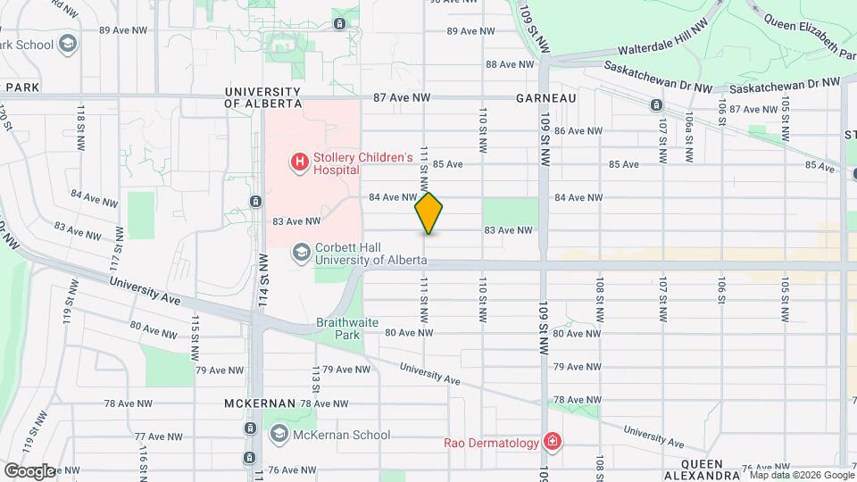 11053 83 Ave NW Map and Location Details